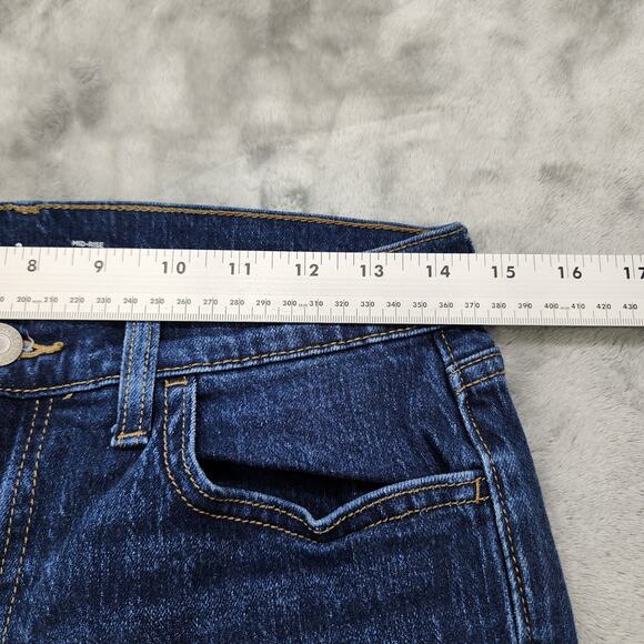Old Navy Jeans Womens 2 Blue Mid Rise Wow Boyfriend Straight Relaxed Stretch - Picture 8 of 12